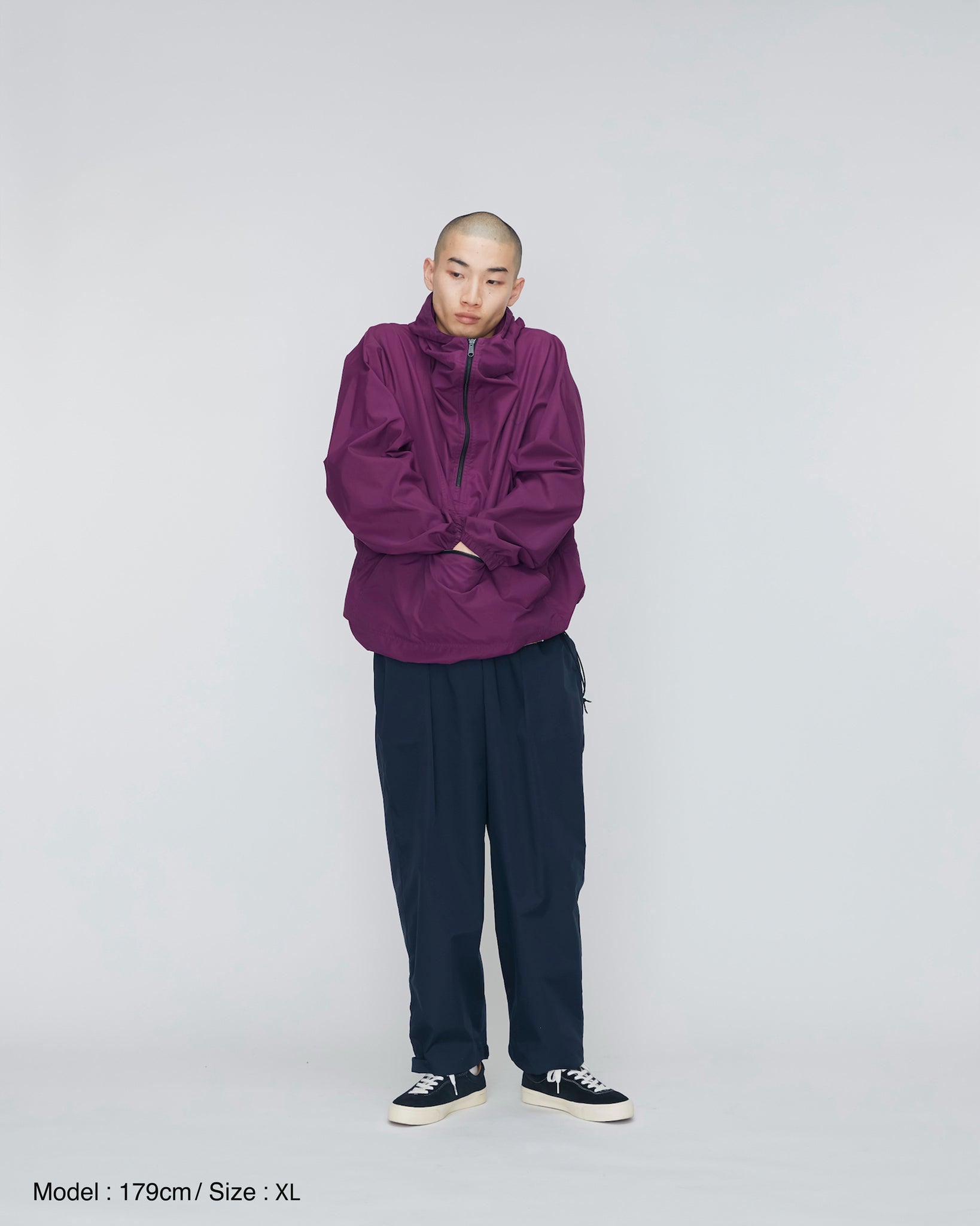 【UNTRACE】UNTRACE for ALIGN TAPERED STRETCH TRACK PANTS SIGLE STRAP / NAVY