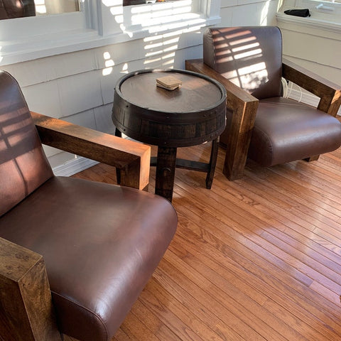 Whiskey Barrel End Table – WhiskeyBarrelFurniture