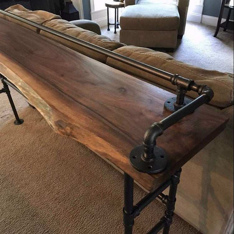 rustic industrial pub table