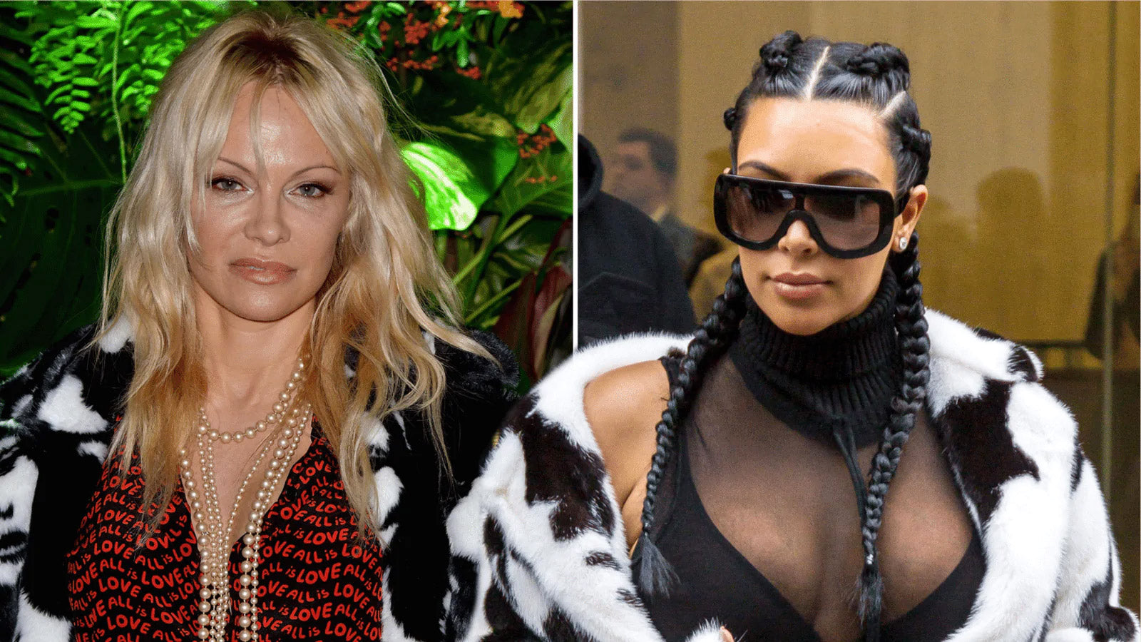 Pamela Anderson and Kim Kardashian Fur Free