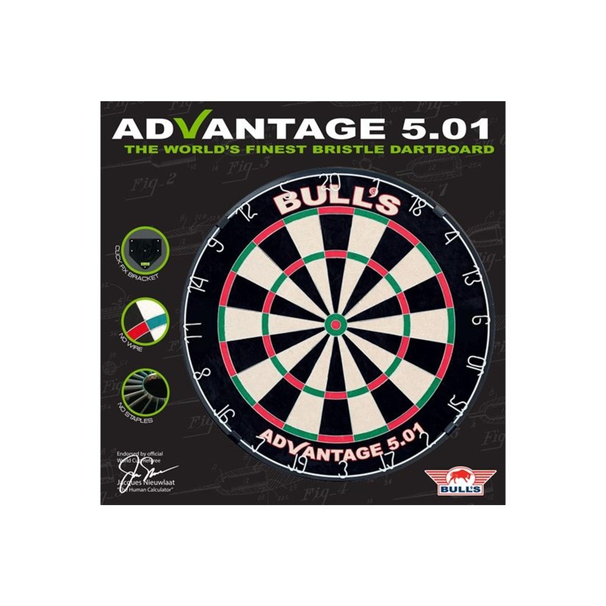 Bulls Advantage 5.01 Dartboard BVD DARTS