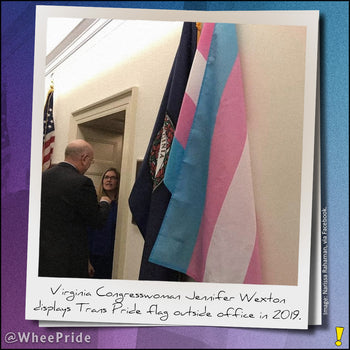 Transgender Pride Flag Outside Virginia Congresswoman's Office