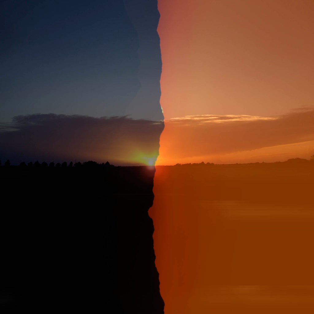 Last Light/First Light by Mary Mattingly (Double exposed Sunrise and Sunset Photographs)