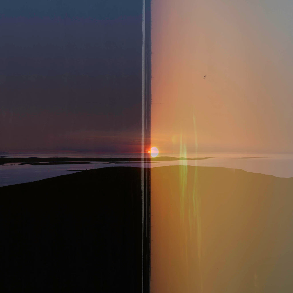 Last Light/First Light by Mary Mattingly (Double exposed Sunrise and Sunset Photographs)