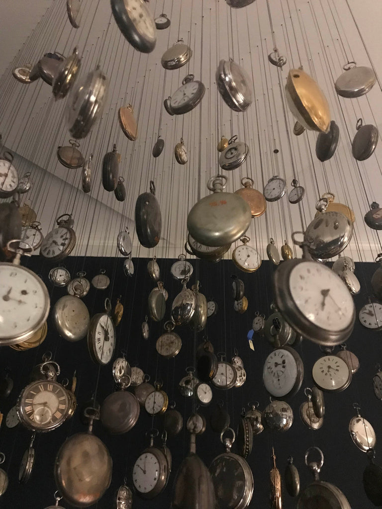 Mary Mattingly at the Mystic Seaport Museum for Open Ocean, pocket watches