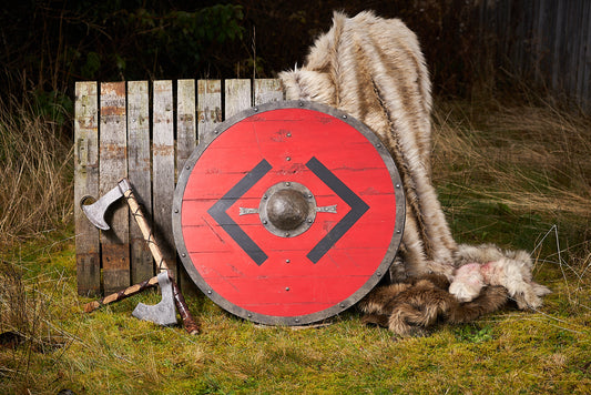 Lagertha Shieldmaiden Viking Shield With Battle Worn Finish