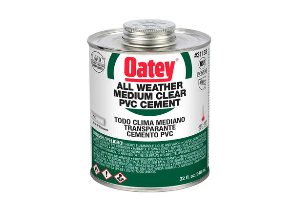 oatey all weather clear pvc cement