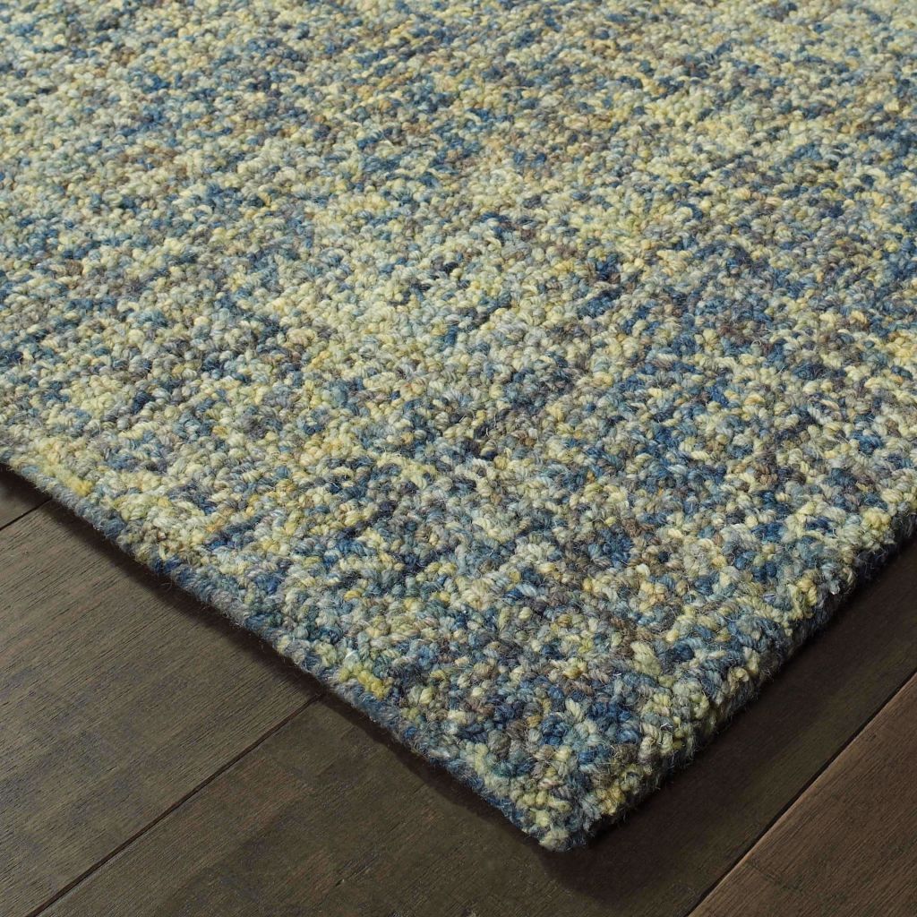 Finley Blue Green Solid Rug