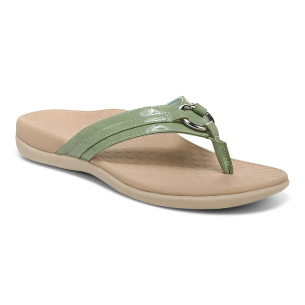 Vionic Women's Aloe Toe Post Sandal Agave – Comfort Shoe Shop