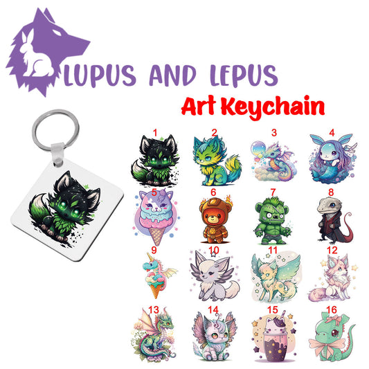 Wooden Sublimation Keychains 3 - My Art in the form of keychains, drag –  Lupus and Lepus