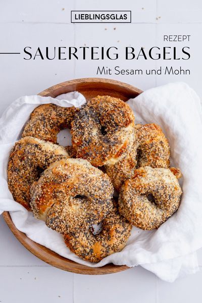 Sauerteig Bagels Lieblingsglas