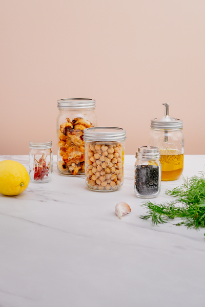 Blumenkohlhummus mit Chili-Kräuteröl Lieblingsglas