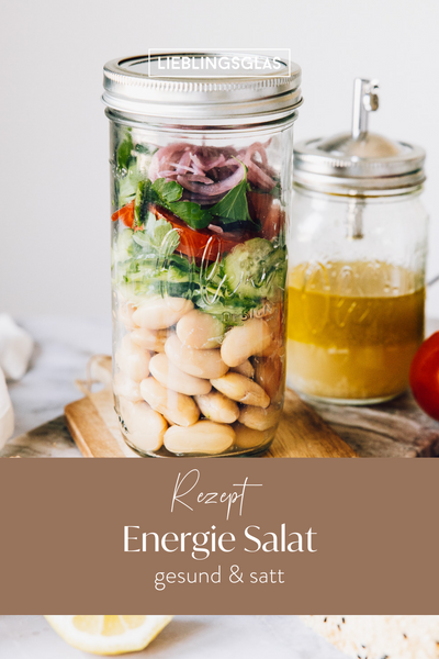 Energie Salat im Glas