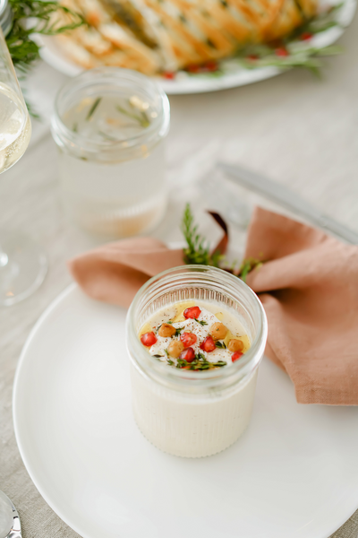 Geröstete Blumenkohlsuppe Lieblingsglas