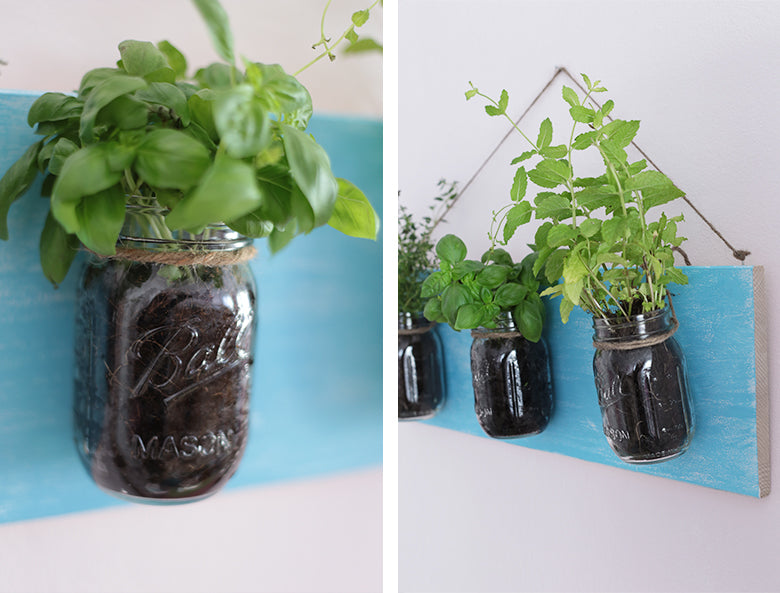 - im DIY Lieblingsglas Kräutergarten