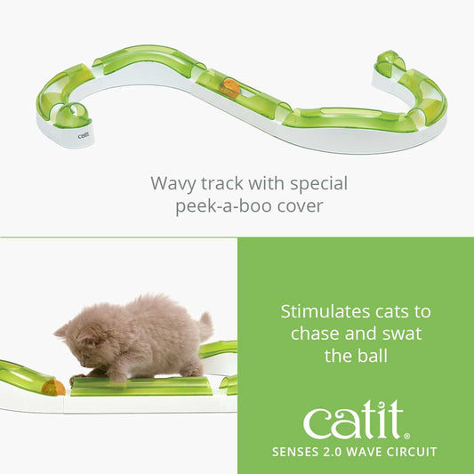CATIT SENSES 2.0 MUSHROOM - INTERACTIVE FEATHER TOY FOR CATS - 360 DEGREE  ACTION