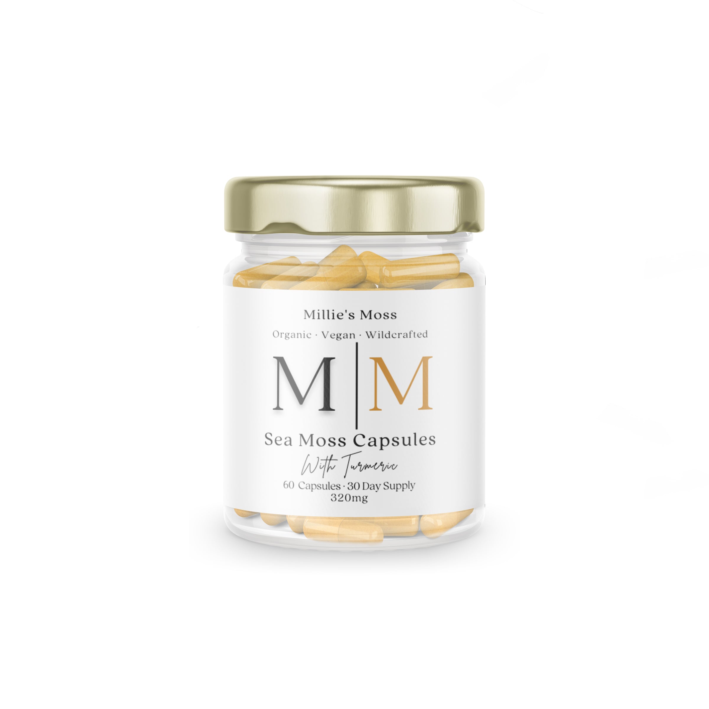 Sea Moss & Turmeric Capsules - Millie's Moss - Millies Moss product image