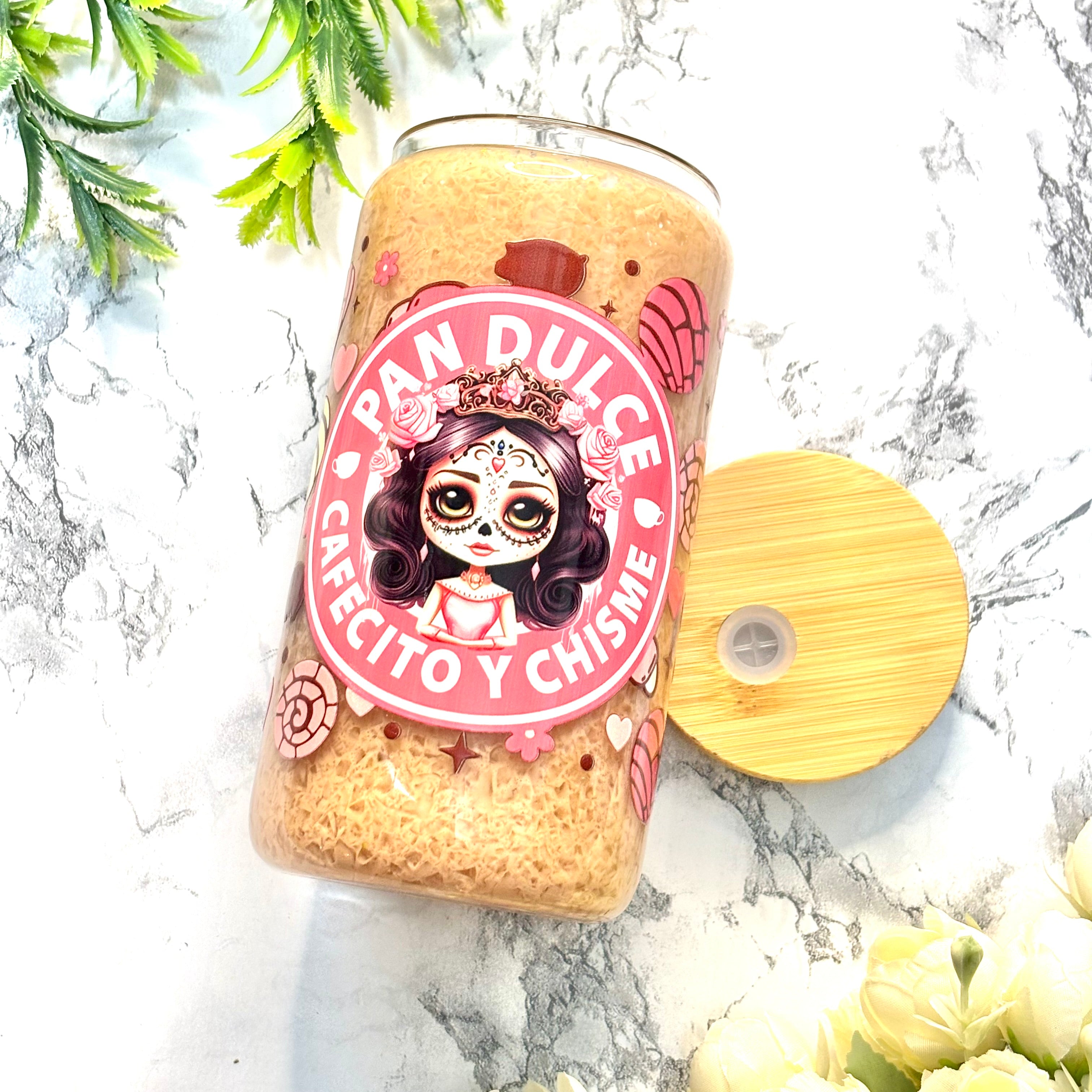 Pan Dulce Cafecito y Chisme Snowglobe Cup (RTS)