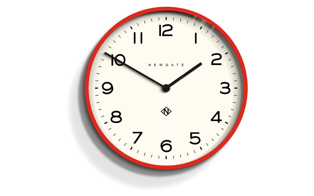 echo clock red