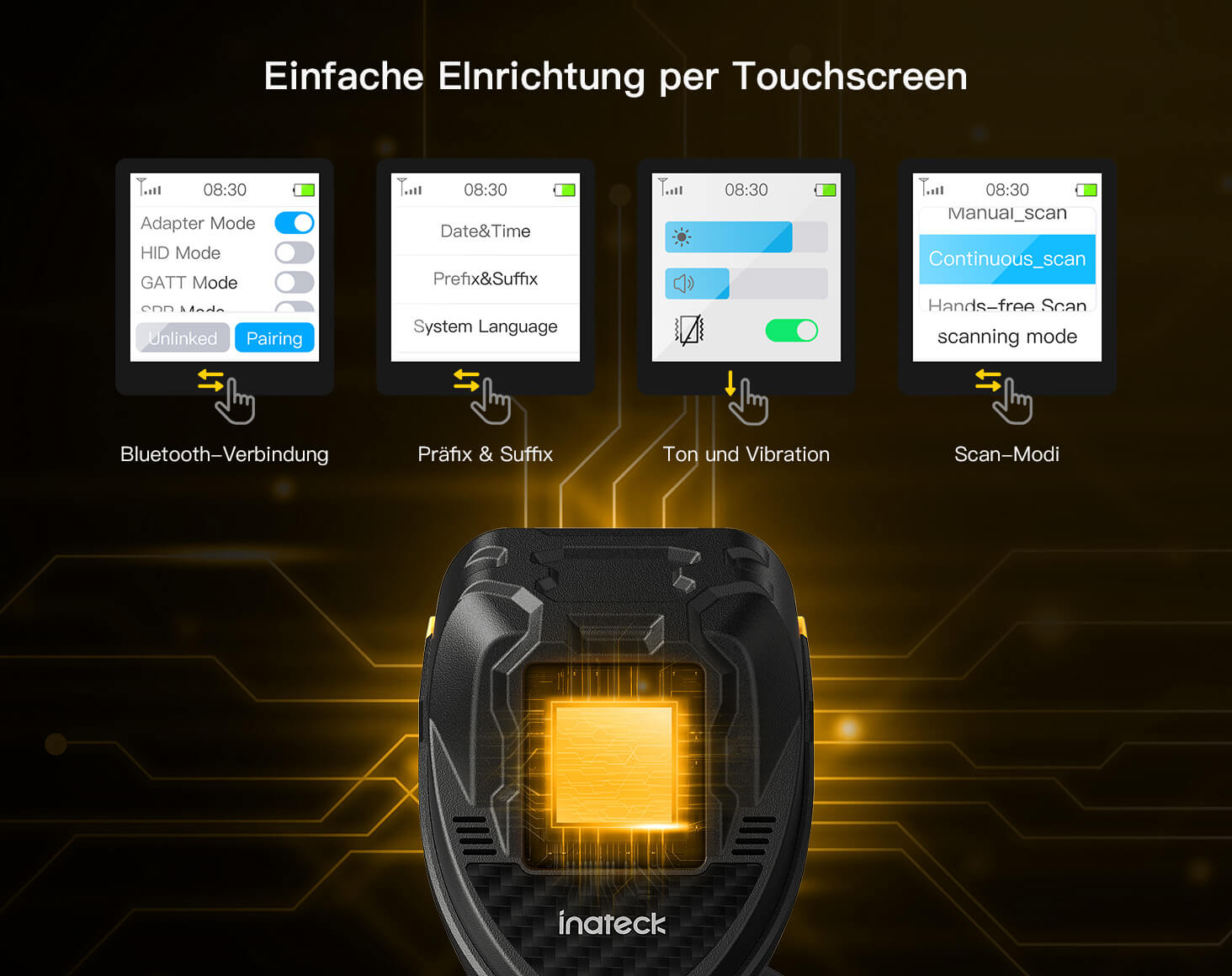 Inateck Pro 8 Barcode Scanner-2