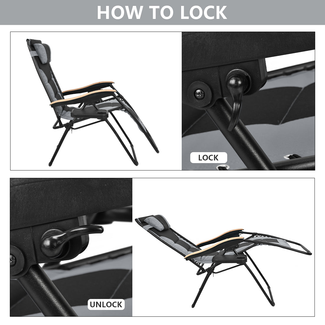 zero gravity chair locking mechanism