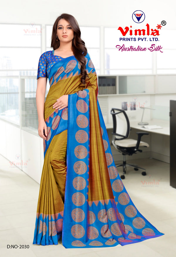 Satish Silk Mills | Uniform Saree | Teacher Uniform Saree