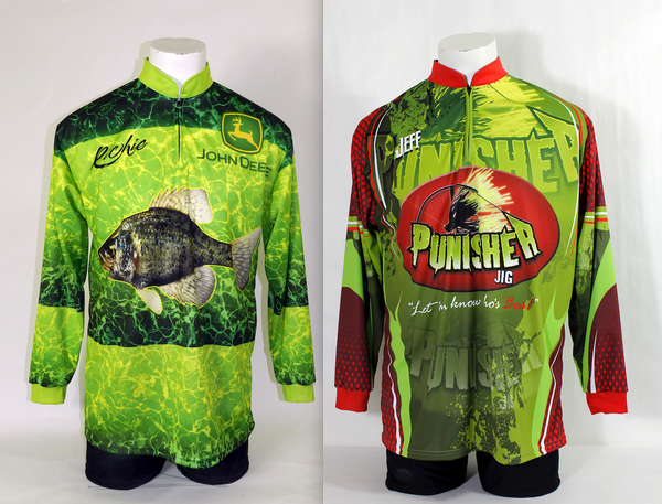 green Custom Fishing Jerseys