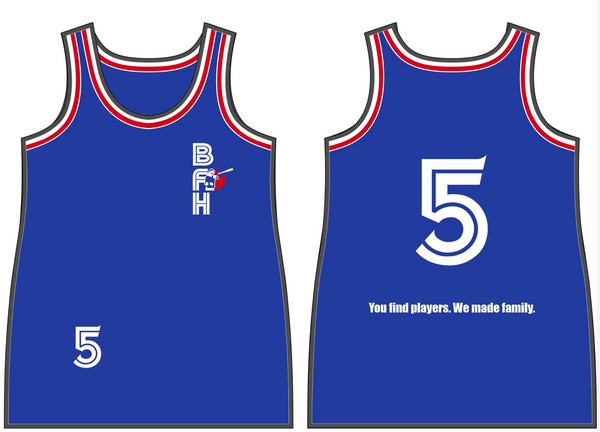 BFH team Custom Slo-Pitch jerseys with numbers on the bottom front and back