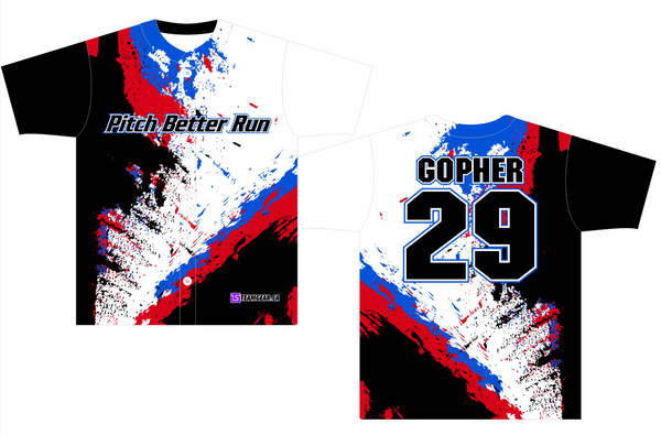 pitch better run coed softball team jerseys