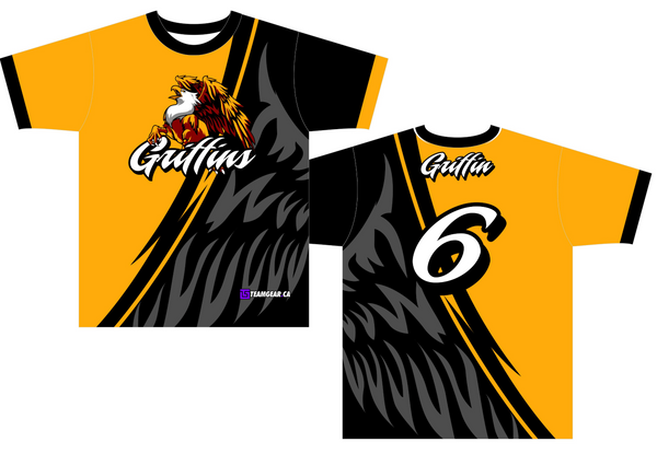 school shirts with griffins team logo
