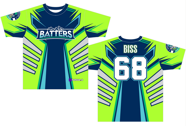 Mad Batters custom jersey design for 150+ Slo-Pitch Team Names