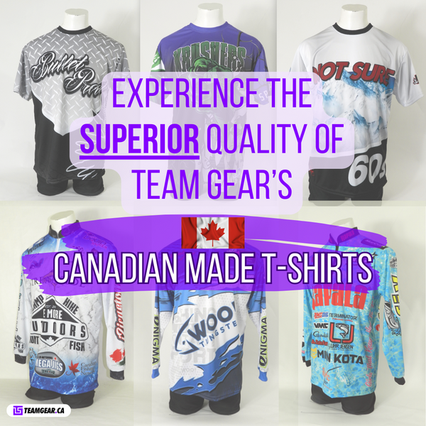 experience the superior quality of custom Team Gears Canadian made jerseys