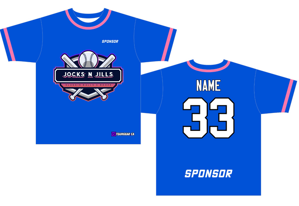 custom jerseys with Jocks and Jills funny softball team name