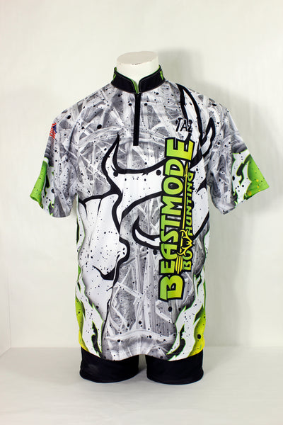 beast mode custom team jersey with green and white design