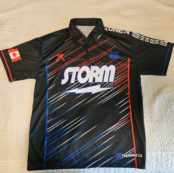 Custom Bowling Jersey with Storm design for team Korea