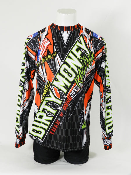 custom motocross shirts for Dirty Money racing team