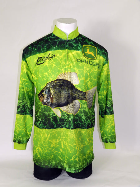 Custom fishing jersey with Photo-Realistic Fish Designs