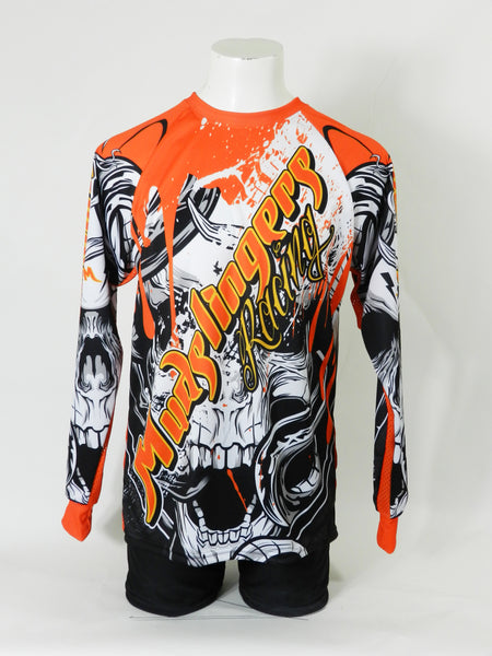 custom motocross jersey with sleeve cuffs