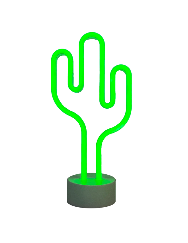 Neon Light Stand - Cactus