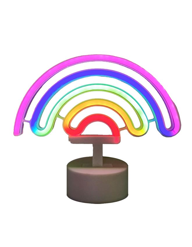 Neon Light Stand - Rainbow