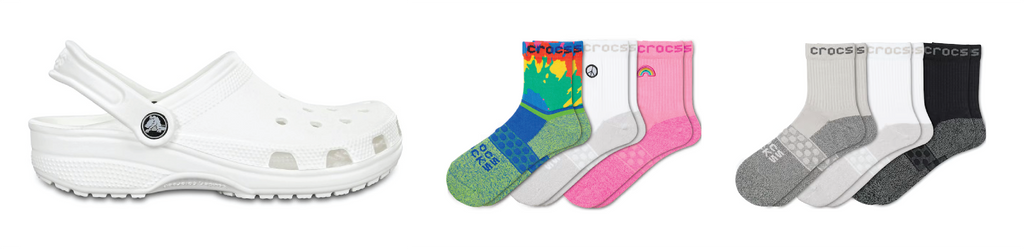 Don't miss out on Crocs sock collection manufactured by Future Stitch.
