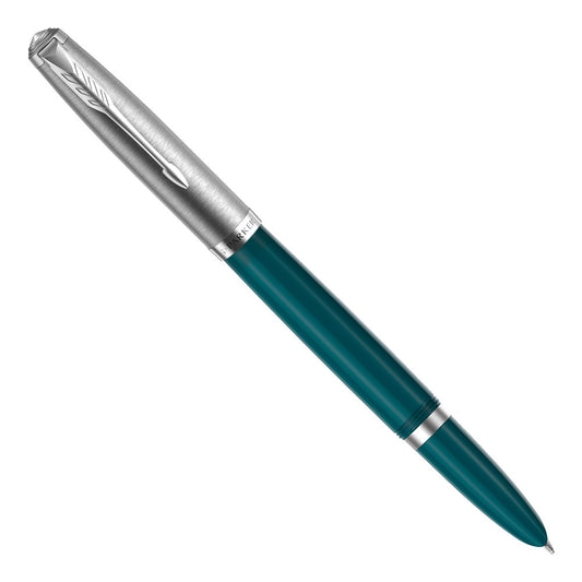 Parker 51 Premium Turquoise GT Fountain pen - Vulpen / Fountain pen