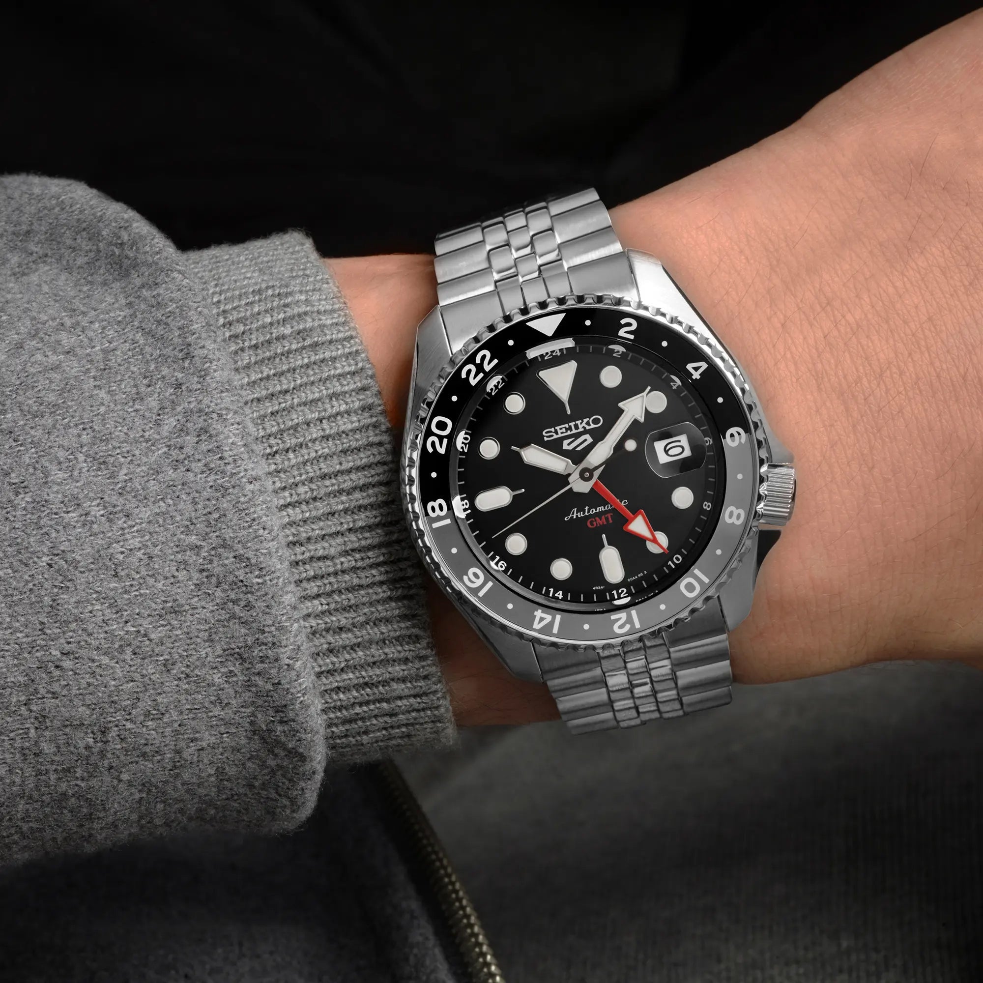 Seiko 5 Sports Black Grape GMT SKX Re-Interpretation - Hartmanns Jewellers