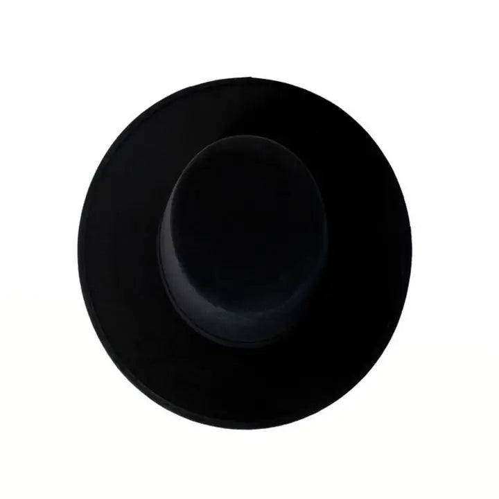 Adult Vegan Boater Hat Black