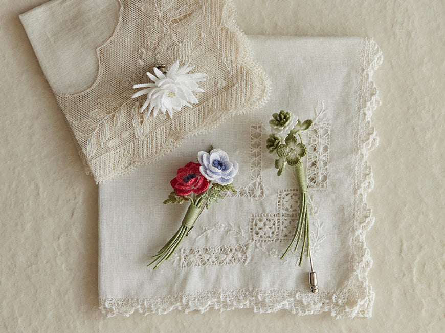 CRAFTING | フェルト刺繍で作る花のアクセサリーPart1