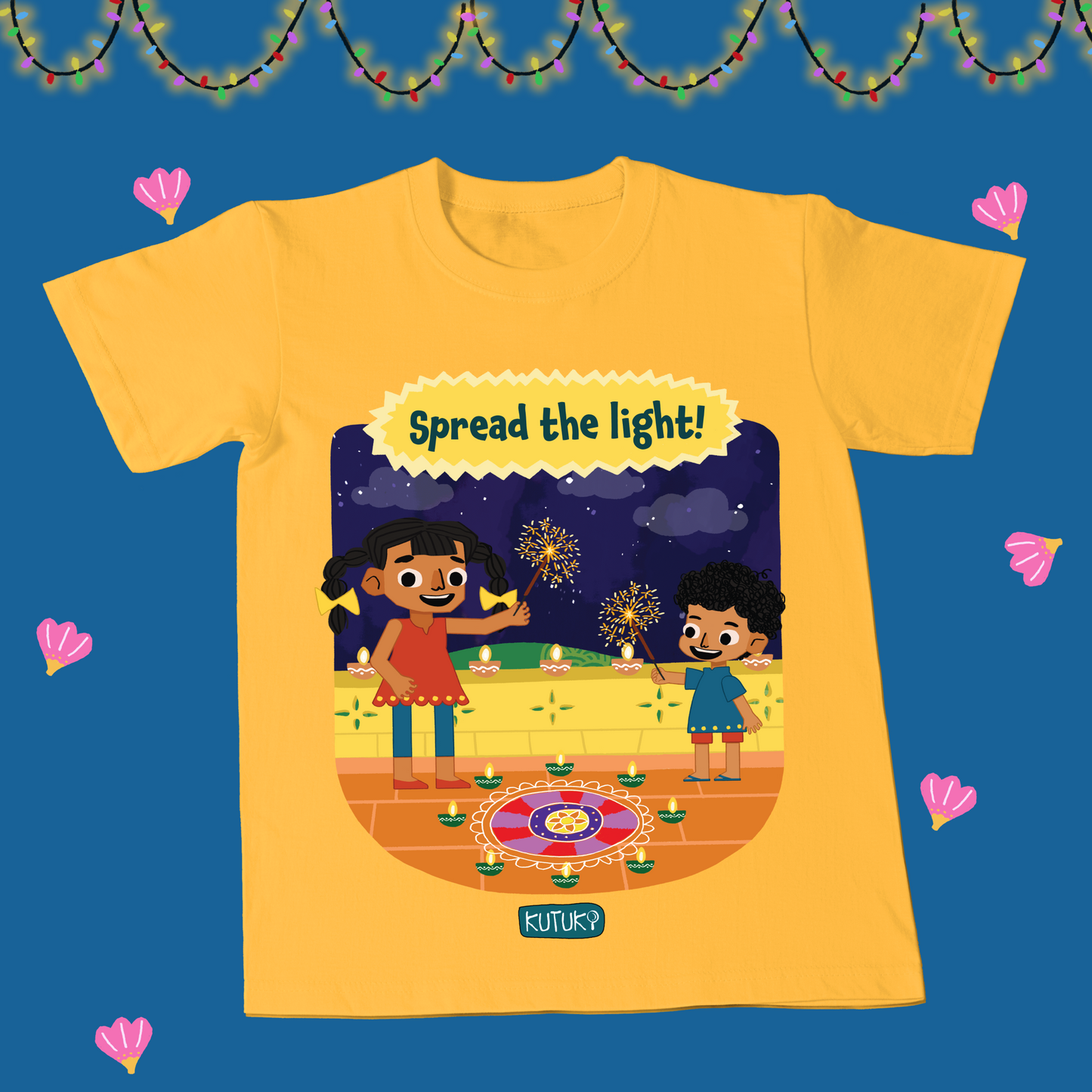 Spread the light- Kids Festive T-shirt