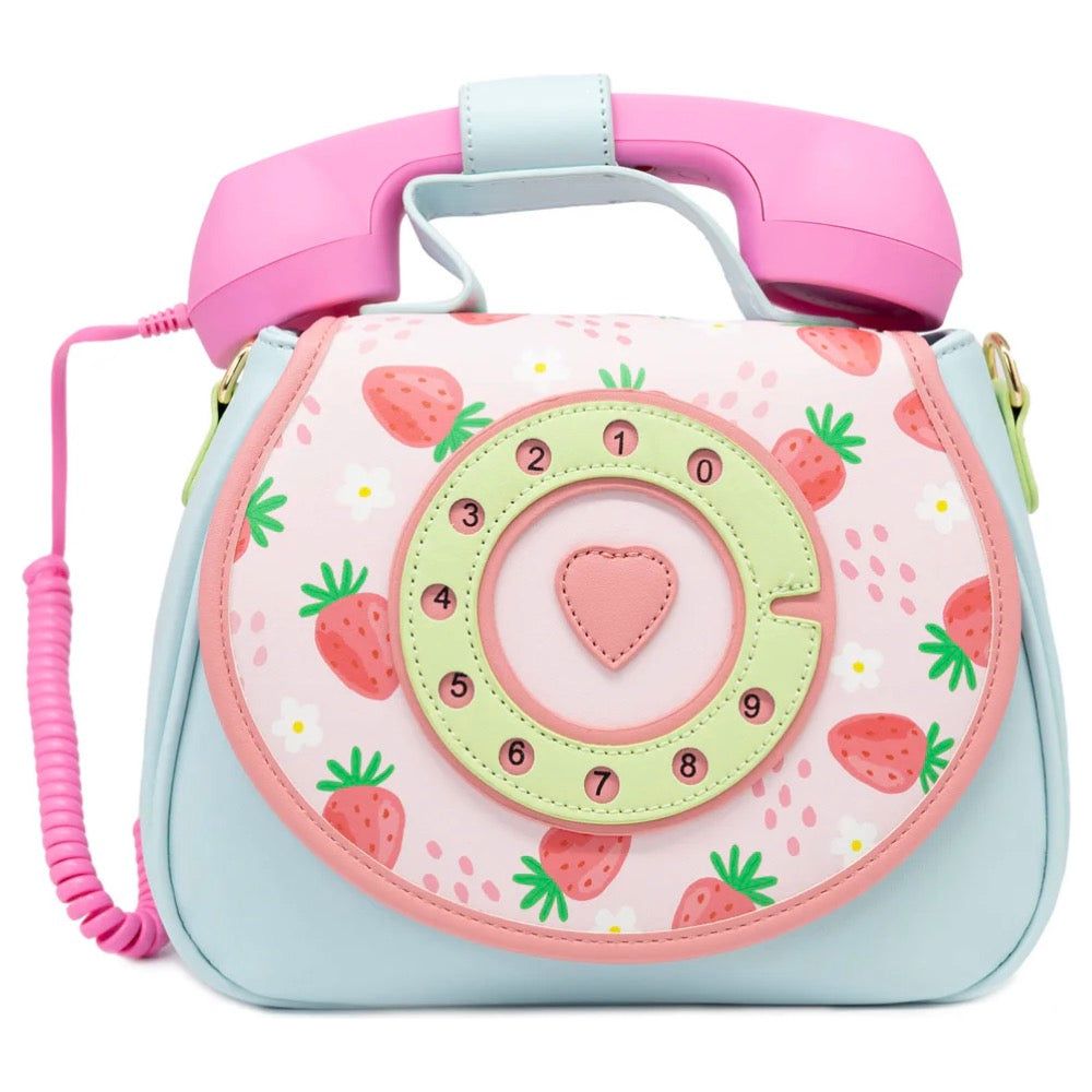 Ring Ring Phone Convertible Phone Handbag Strawberry