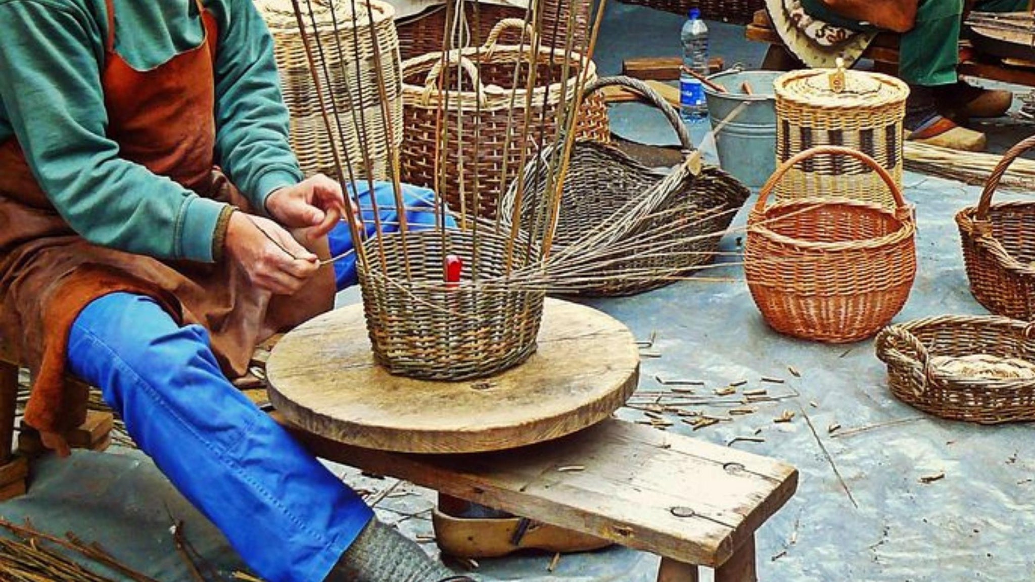 Confection en osier et rotin