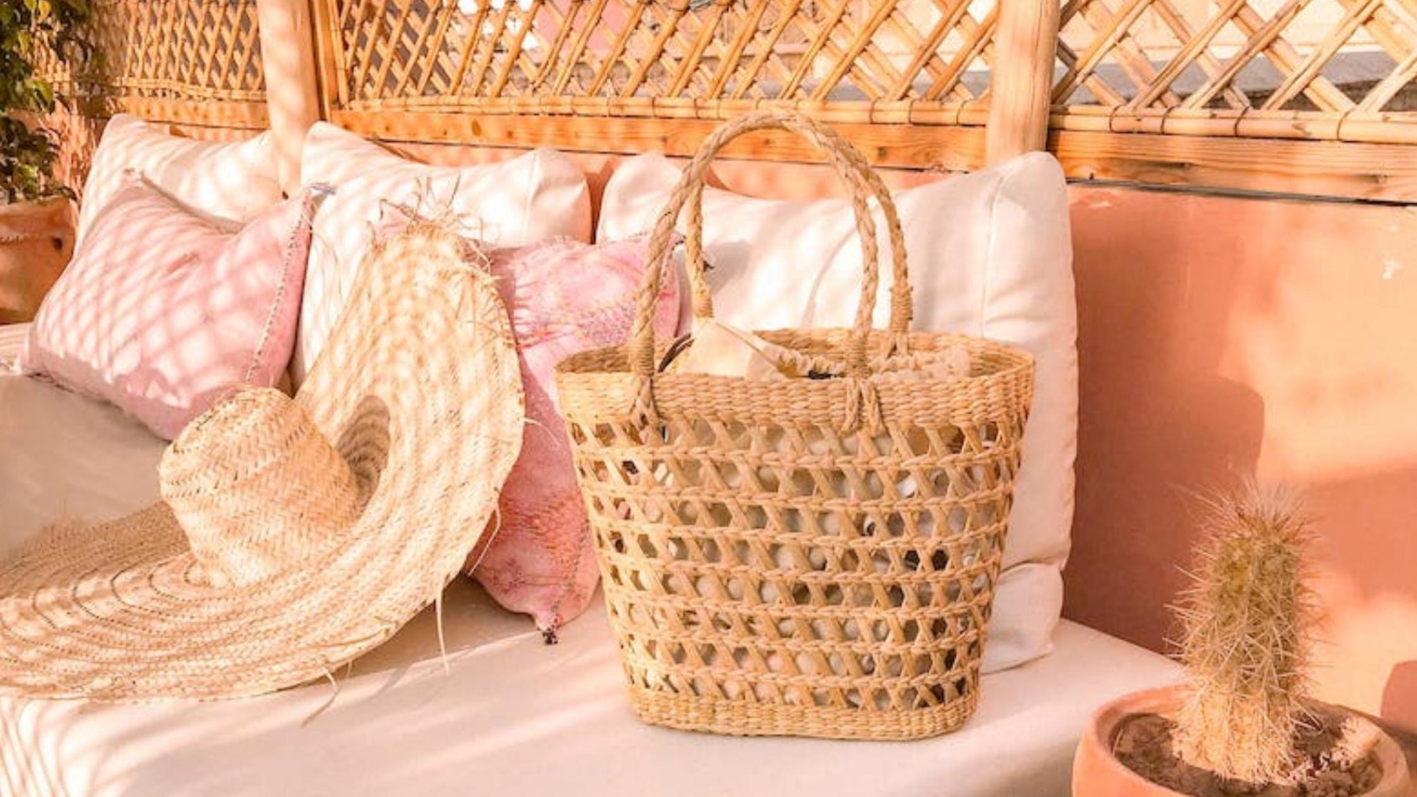 Sac panier osier 