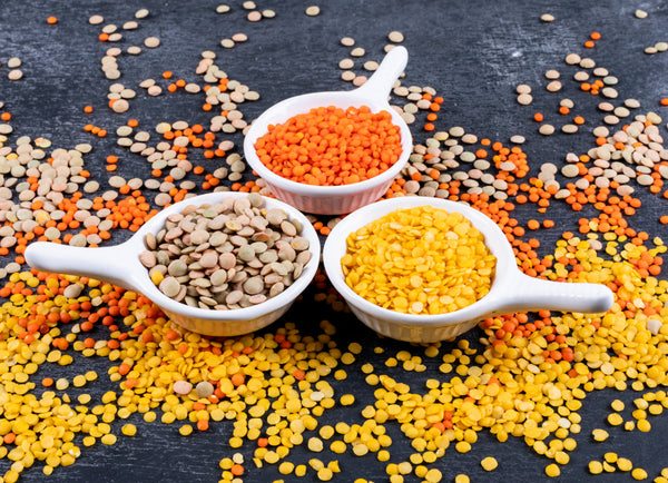Different type of lentils